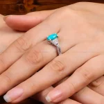 انگشتر فیروزه شجری زنانه کد 27632