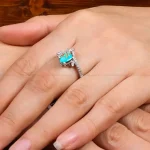 انگشتر فیروزه شجری زنانه کد 27634