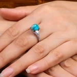 انگشتر فیروزه شجری زنانه کد 27637