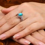 انگشتر فیروزه شجری زنانه کد 27646