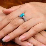 انگشتر فیروزه شجری زنانه کد 27669