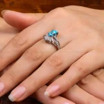 انگشتر فیروزه شجری زنانه کد 27673