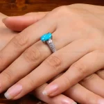 انگشتر فیروزه شجری زنانه کد 27674