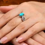 انگشتر فیروزه شجری زنانه کد 27677