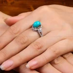 انگشتر فیروزه شجری زنانه کد 27678