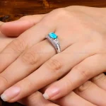 انگشتر فیروزه شجری زنانه کد 27683