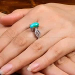 انگشتر فیروزه شجری زنانه کد 27684