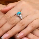 انگشتر فیروزه شجری زنانه کد 27687