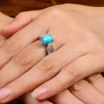 انگشتر فیروزه شجری زنانه کد 27690
