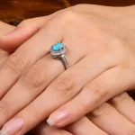 انگشتر فیروزه شجری زنانه کد 27691
