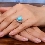 انگشتر فیروزه شجری زنانه کد 27722