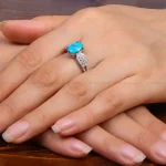 انگشتر فیروزه شجری زنانه کد 27726