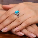 انگشتر فیروزه شجری زنانه کد 27732