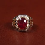 انگشتر یاقوت سرخ مردانه کد 27781