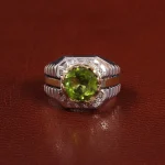 انگشتر زبرجد مردانه کد 27784