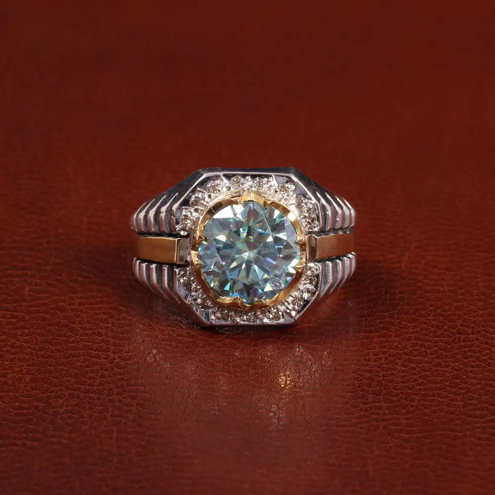 انگشتر موزانایت مردانه کد 27785