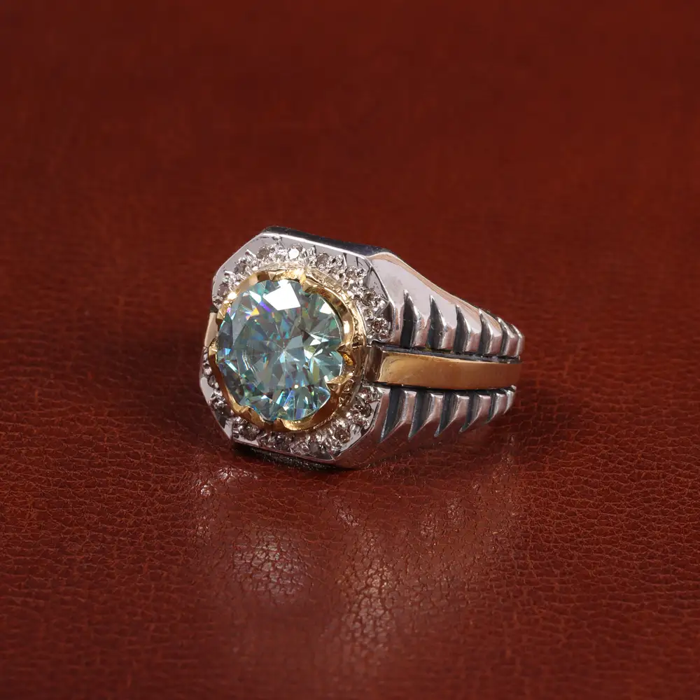 انگشتر موزانایت مردانه کد 27785