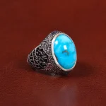 انگشتر فیروزه شجری مردانه کد 27795