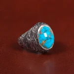انگشتر فیروزه شجری مردانه کد 27798