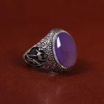 انگشتر عقیق سوسنی مردانه کد 27817