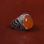 انگشتر عقیق مردانه کد 27821