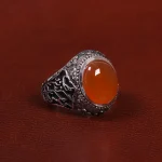 انگشتر عقیق مردانه کد 27823