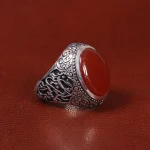 انگشتر عقیق مردانه کد 27826