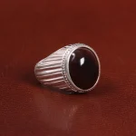 انگشتر عقیق مردانه کد 27828