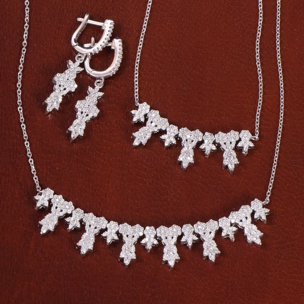 سرویس نقره زنانه طرح جواهر کد 27878