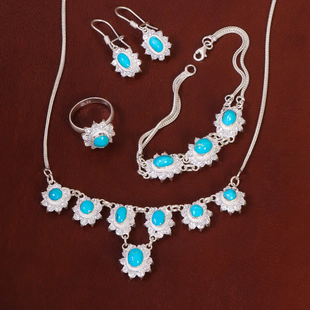 سرویس فیروزه زنانه کد 27893