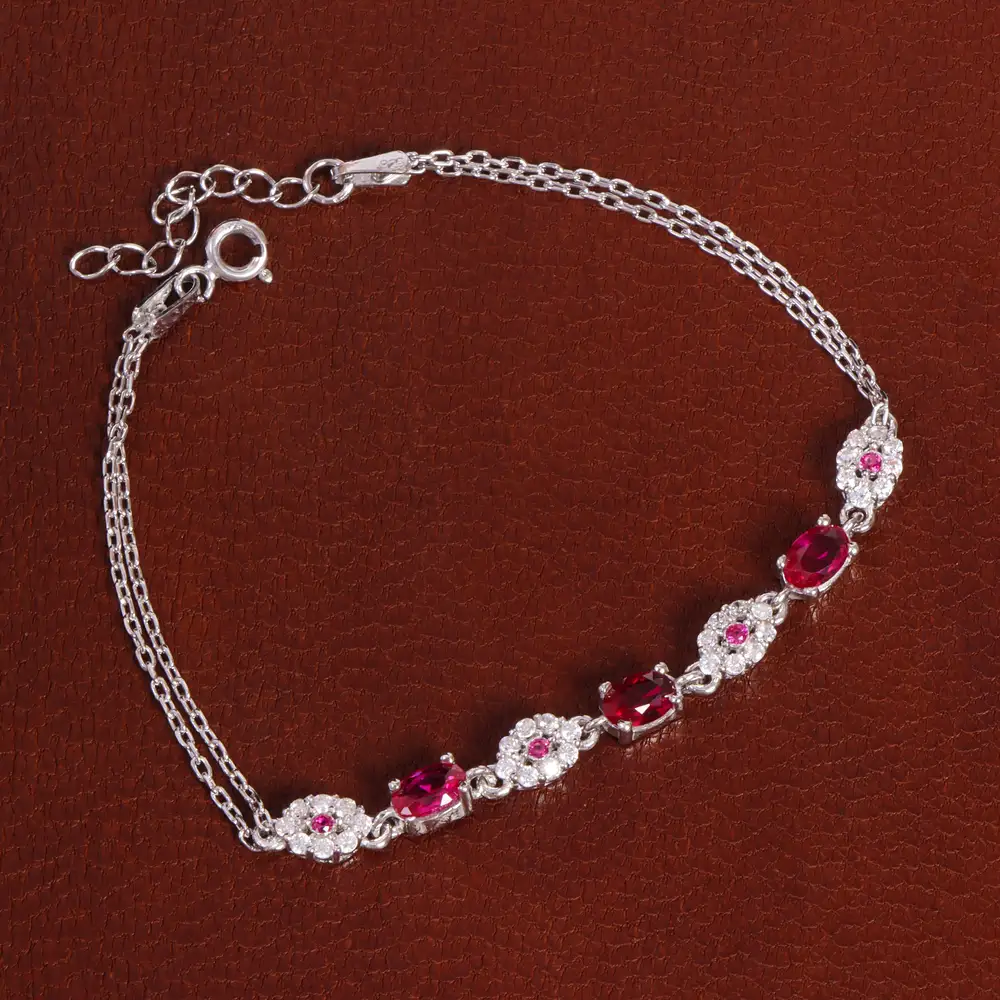 دستبند طرح یاقوت سرخ زنانه کد 27907