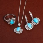 نیم ست فیروزه زنانه کد 27921