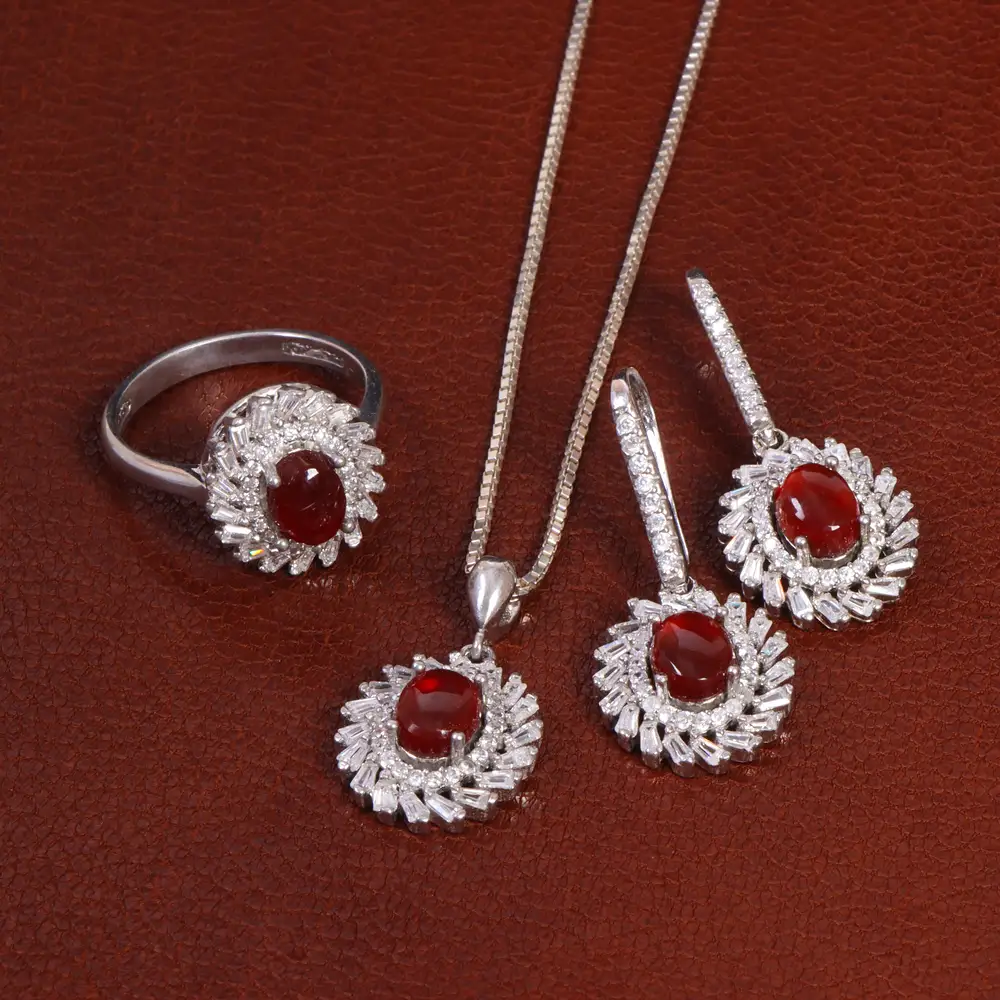 نیم ست عقیق زنانه کد 27926