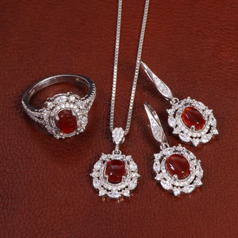 نیم ست عقیق زنانه کد 27927