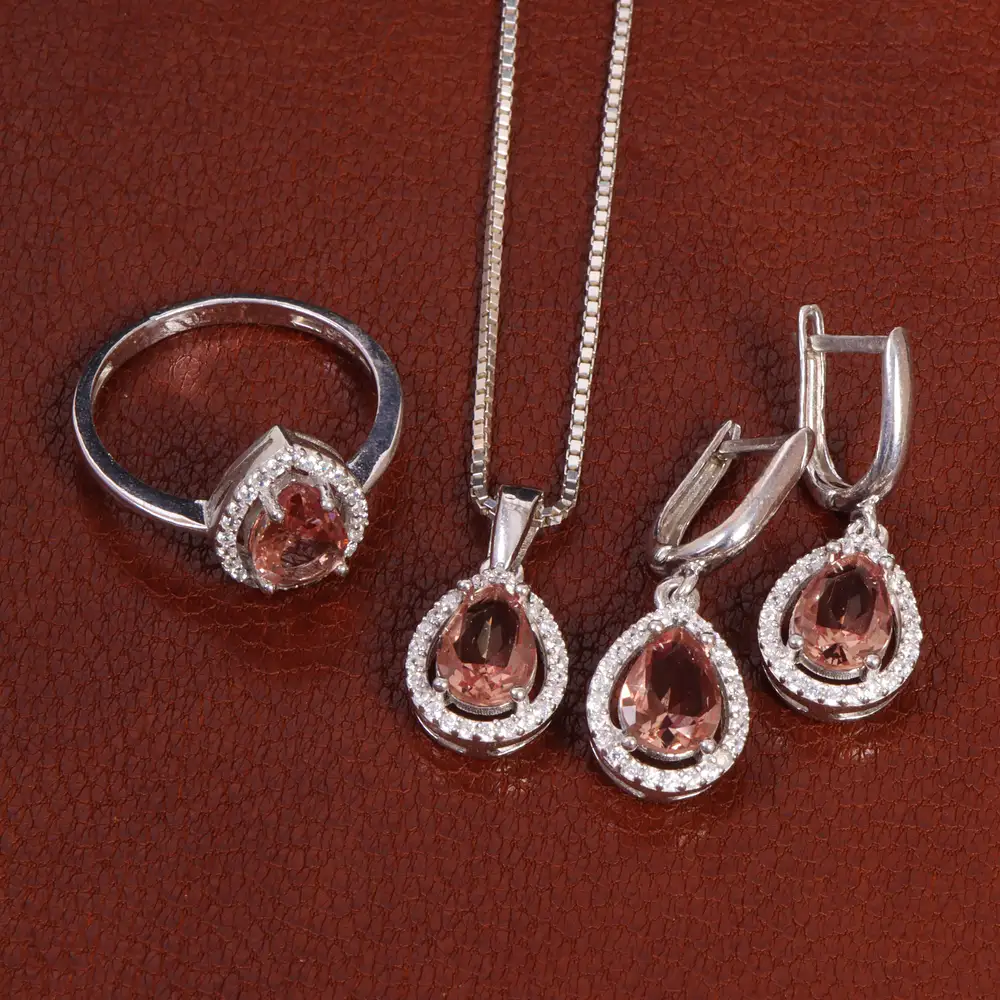 نیم ست الکساندریت زنانه کد 27944