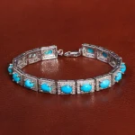 دستبند فیروزه زنانه کد 27948