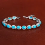 دستبند فیروزه زنانه کد 27950