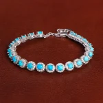 دستبند فیروزه زنانه کد 27953
