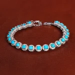 دستبند فیروزه زنانه کد 27954