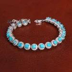دستبند فیروزه زنانه کد 27957