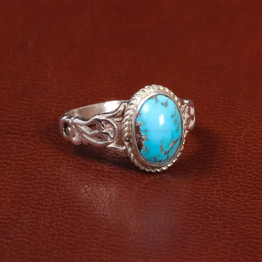 انگشتر فیروزه شجری مردانه کد 28012