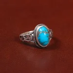 انگشتر فیروزه شجری مردانه کد 28013