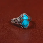 انگشتر فیروزه شجری مردانه کد 28024