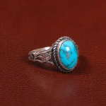 انگشتر فیروزه شجری مردانه کد 28026