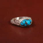 انگشتر فیروزه شجری مردانه کد 28034