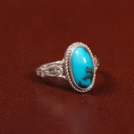 انگشتر فیروزه شجری مردانه کد 28040