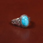 انگشتر فیروزه شجری مردانه کد 28042