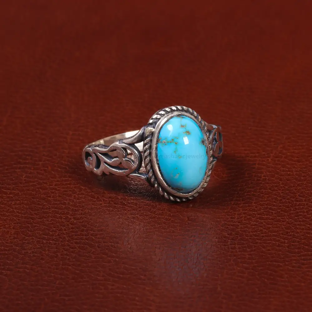 انگشتر فیروزه شجری مردانه کد 28042