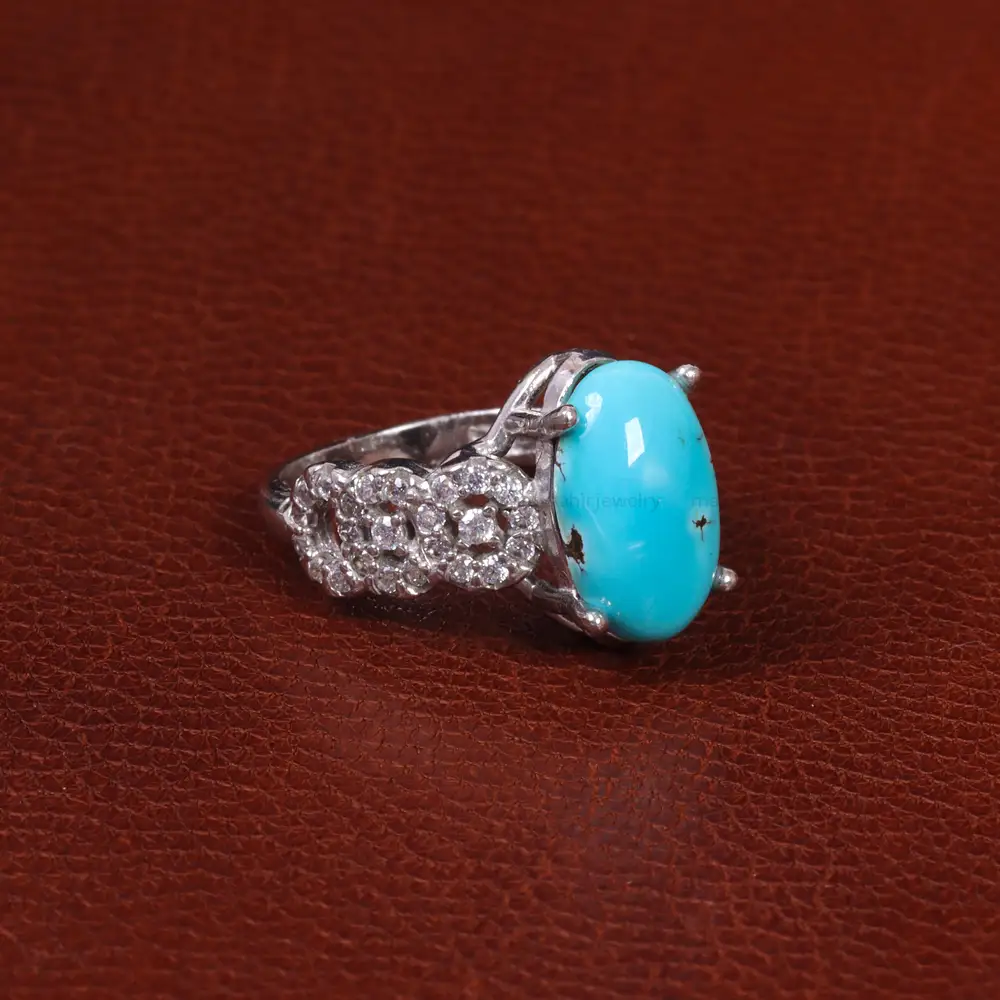 انگشتر فیروزه شجری زنانه کد 28414