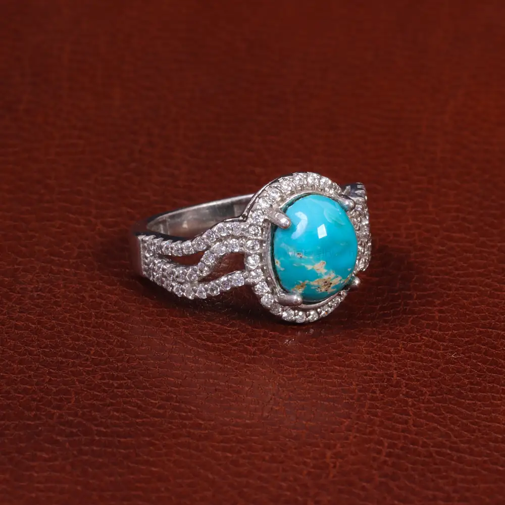 انگشتر فیروزه شجری زنانه کد 28417